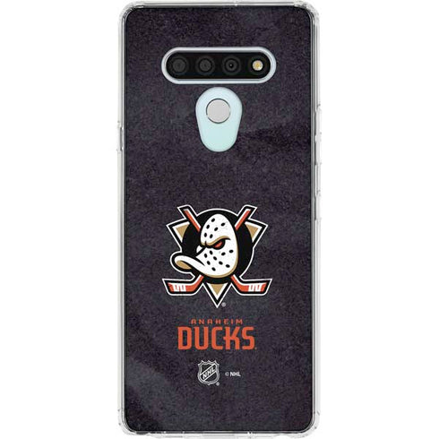 NHL Anaheim Ducks Distressed LG Stylo 6 Clear Case