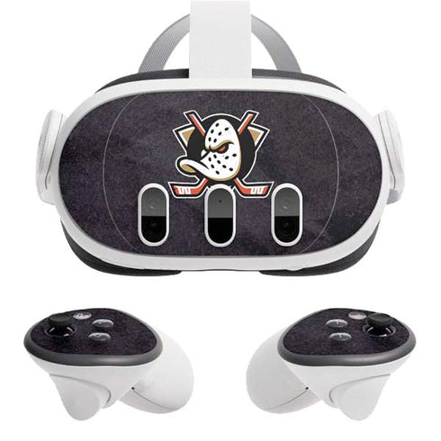 NHL Anaheim Ducks Distressed Meta Quest 3 Skin