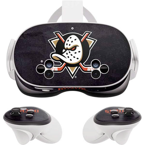 NHL Anaheim Ducks Distressed Meta Quest 3S Skin