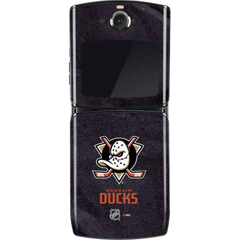 NHL Anaheim Ducks Distressed Motorola RAZR Skin