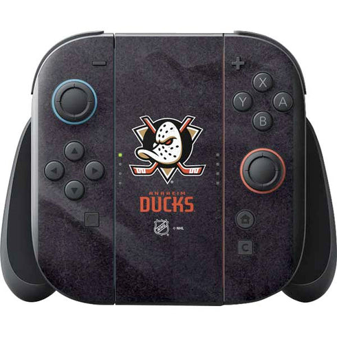 NHL Anaheim Ducks Distressed Nintendo Switch 2 (2025) with Joy-Con Skin