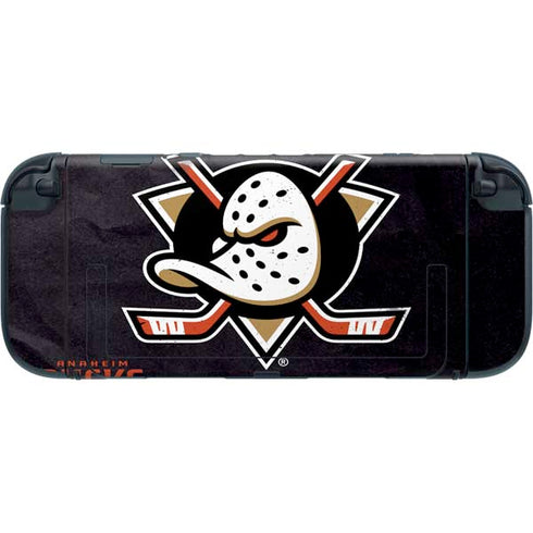 NHL Anaheim Ducks Distressed Nintendo Switch 2 (2025) with Joy-Con Skin