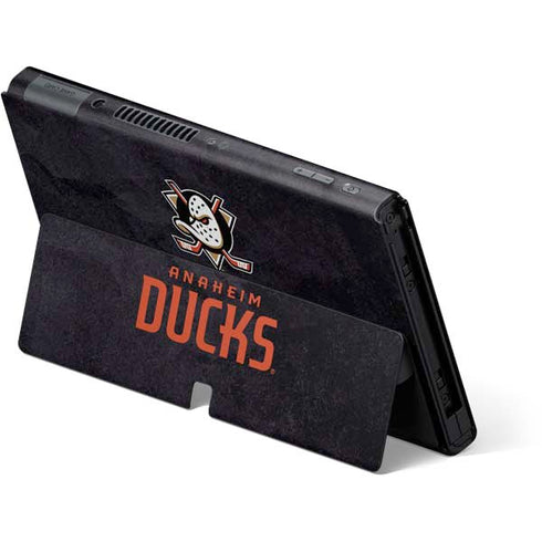 NHL Anaheim Ducks Distressed Nintendo Switch OLED (2021) Skin