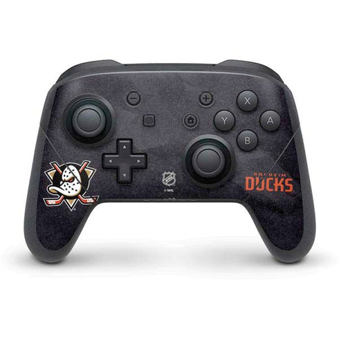 NHL Anaheim Ducks Distressed Nintendo Switch Pro Controller Skin