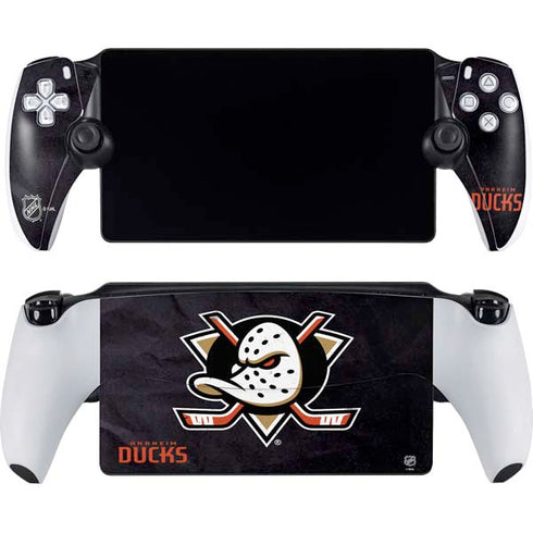 NHL Anaheim Ducks Distressed PlayStation Portal Remote Player Skin