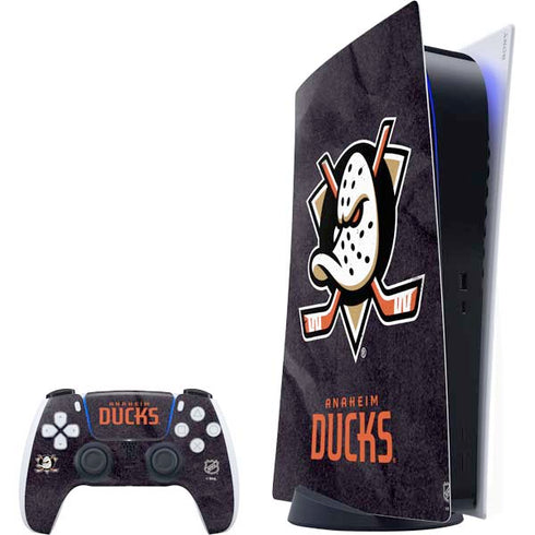 NHL Anaheim Ducks Distressed PS5 Bundle Skin