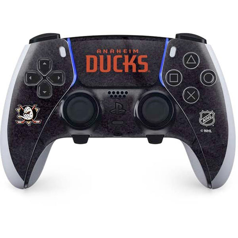 NHL Anaheim Ducks Distressed PS5 DualSense Edge Pro Controller Skin