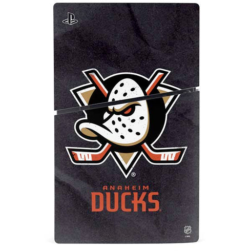 NHL Anaheim Ducks Distressed PS5 Slim Digital Edition Bundle Skin
