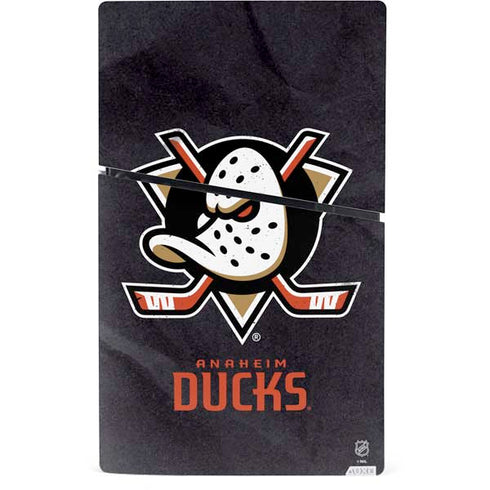 NHL Anaheim Ducks Distressed PS5 Slim Digital Edition Console Skin