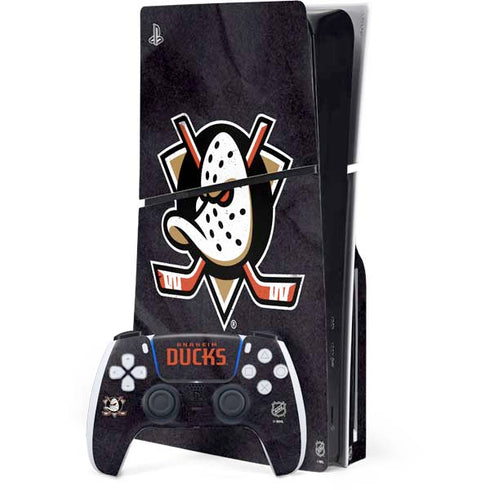 NHL Anaheim Ducks Distressed PlayStation PS5 Skins