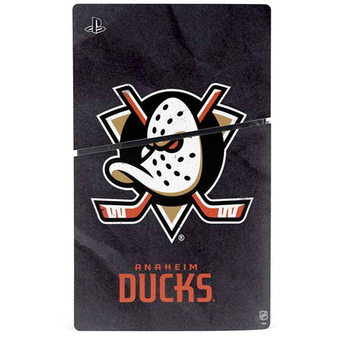 NHL Anaheim Ducks Distressed PS5 Slim Disk Console Skin