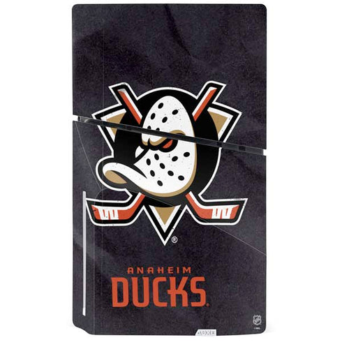 NHL Anaheim Ducks Distressed PS5 Slim Disk Console Skin