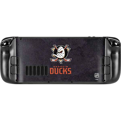 NHL Anaheim Ducks Distressed Steam Deck Handheld Gaming Computer OLED Skin
