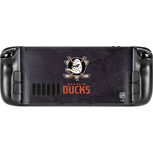 NHL Anaheim Ducks Distressed Steam Deck Handheld Gaming Computer Skin