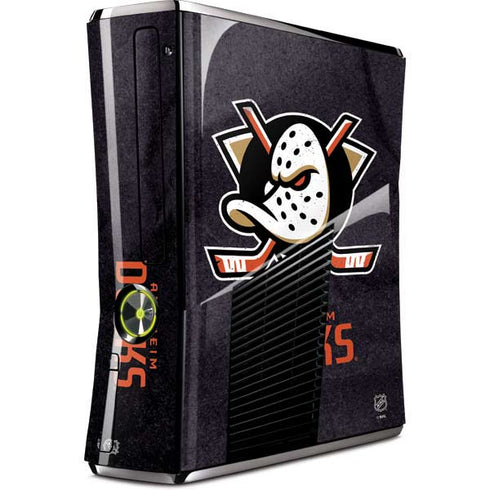 NHL Anaheim Ducks Distressed Xbox 360 Slim (2010) Skin