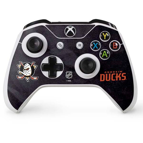 NHL Anaheim Ducks Distressed Xbox One S Console and Controller Bundle Skin