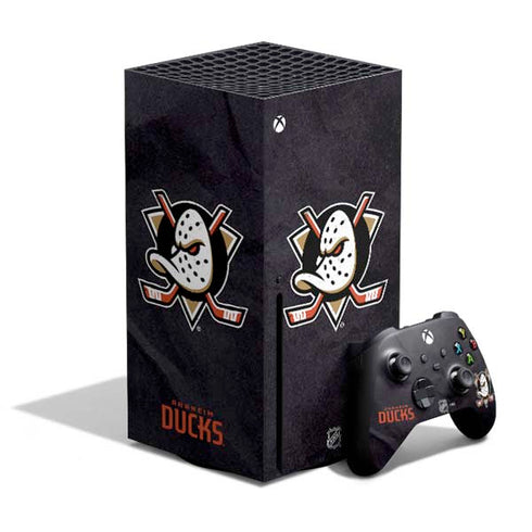 NHL Anaheim Ducks Distressed Xbox Series X Bundle Skin