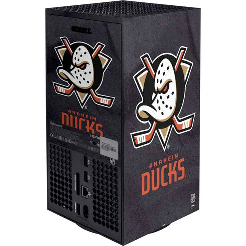 NHL Anaheim Ducks Distressed XBox Series X Digital Edition Bundle Skin
