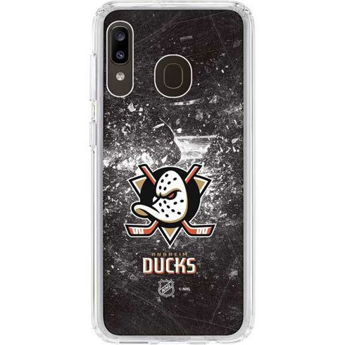 NHL Anaheim Ducks Iced Galaxy A20 Clear Case