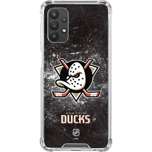 NHL Anaheim Ducks Iced Galaxy A32 5G Clear Case