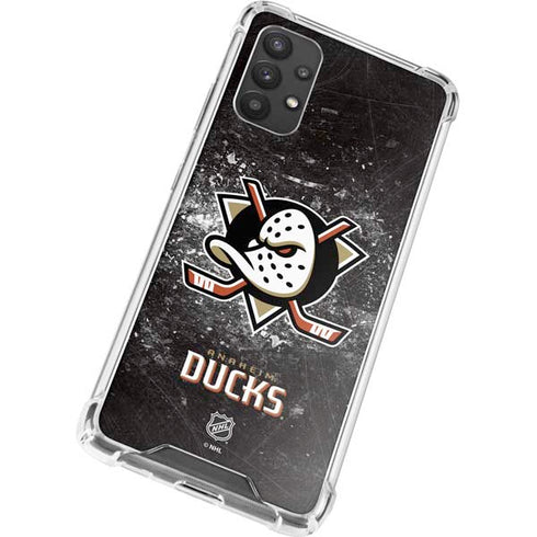 NHL Anaheim Ducks Iced Galaxy A32 5G Clear Case