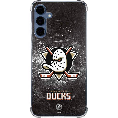 NHL Anaheim Ducks Iced Galaxy A55 5G Clear Case