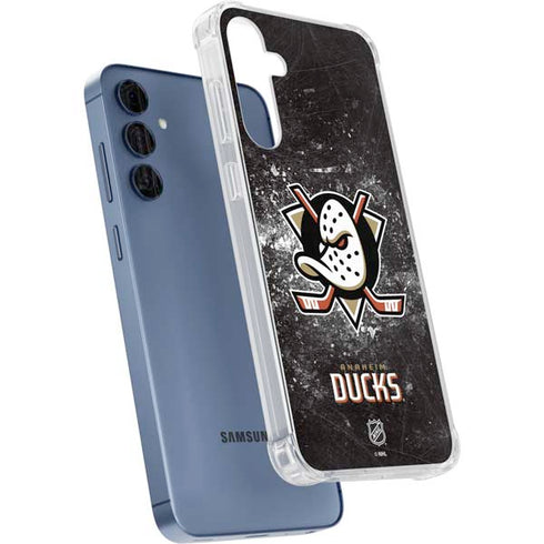 NHL Anaheim Ducks Iced Galaxy A55 5G Clear Case