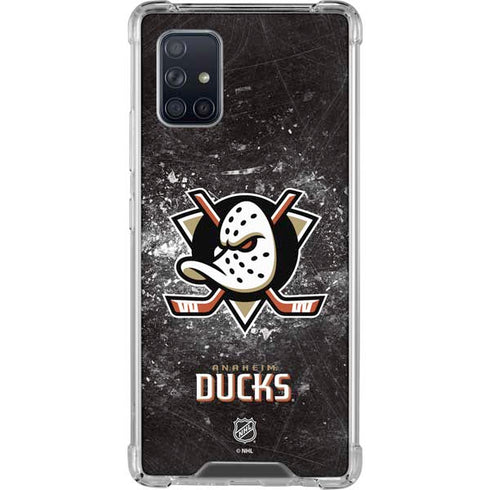 NHL Anaheim Ducks Iced Galaxy A71 5G Clear Case