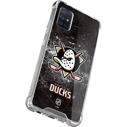 NHL Anaheim Ducks Iced Galaxy A71 5G Clear Case