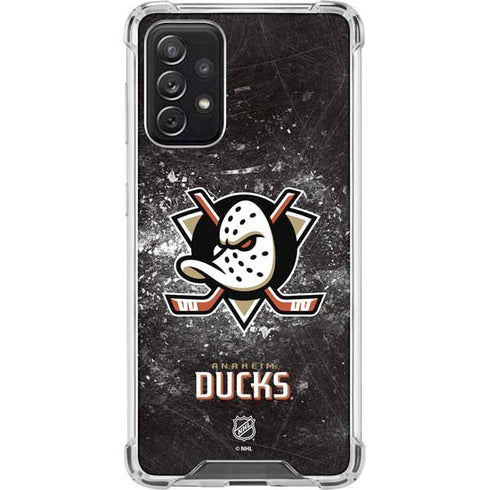 NHL Anaheim Ducks Iced Galaxy A72 5G Clear Case
