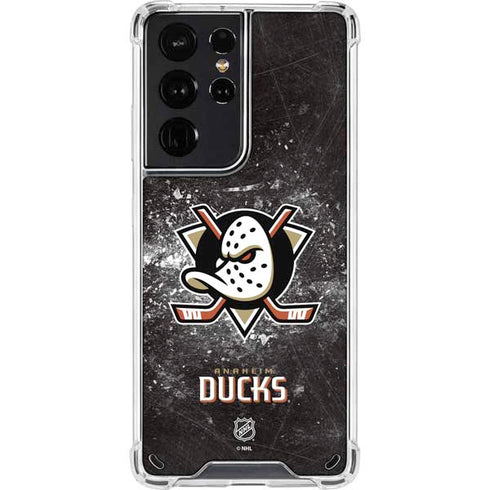 NHL Anaheim Ducks Iced Galaxy S21 Ultra 5G Clear Case