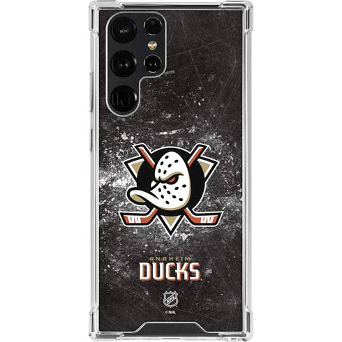NHL Anaheim Ducks Iced Galaxy S22 Ultra Clear Case
