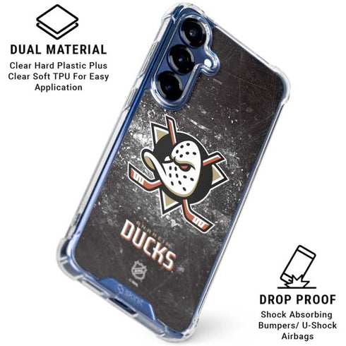 NHL Anaheim Ducks Iced Galaxy S25 Clear Case