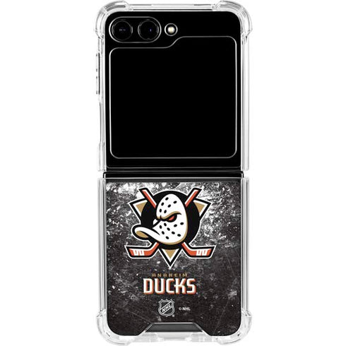 NHL Anaheim Ducks Iced Galaxy Z Flip6 Clear Case