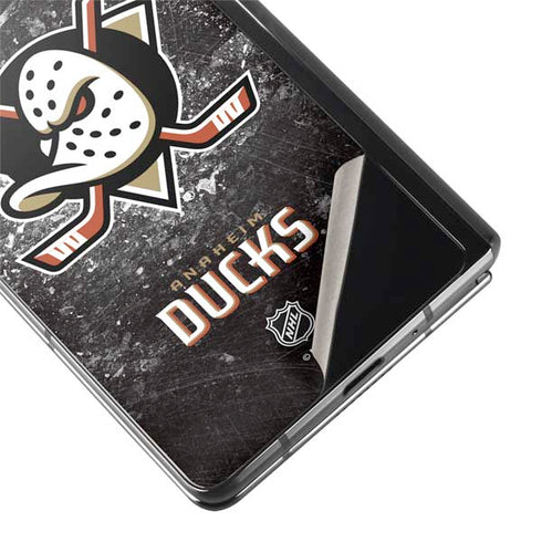NHL Anaheim Ducks Iced Galaxy Z Fold2 5G Skin
