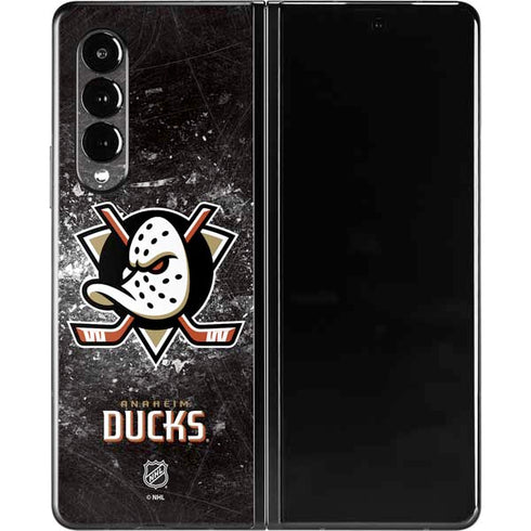 NHL Anaheim Ducks Iced Galaxy Z Fold3 5G Skin