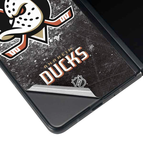 NHL Anaheim Ducks Iced Galaxy Z Fold3 5G Skin