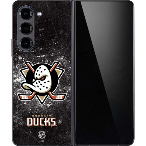 NHL Anaheim Ducks Iced Galaxy Z Fold5 5G Skin
