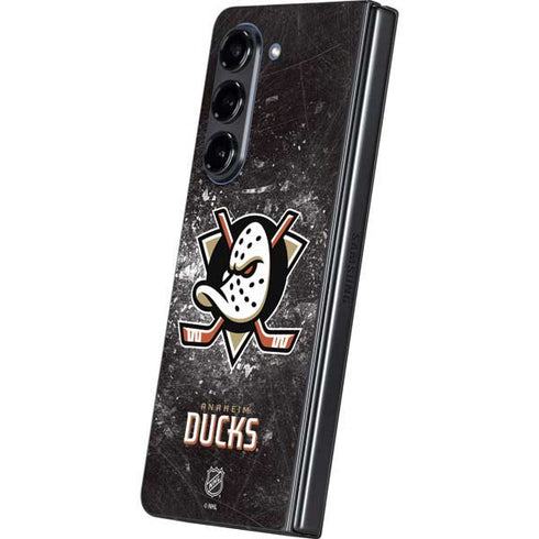 NHL Anaheim Ducks Iced Galaxy Z Fold5 5G Skin