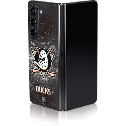 NHL Anaheim Ducks Iced Galaxy Z Fold5 5G Skin