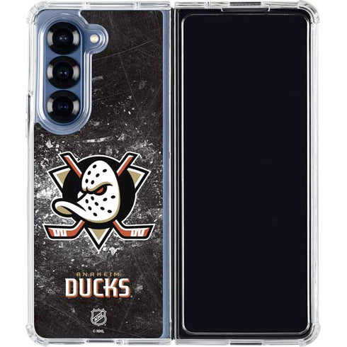 NHL Anaheim Ducks Iced Galaxy Z Fold7 Clear Case