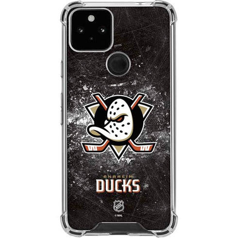 NHL Anaheim Ducks Iced Google Pixel 5 Clear Case