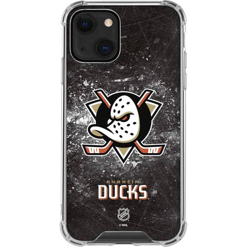 NHL Anaheim Ducks Iced iPhone 13 Mini Clear Case