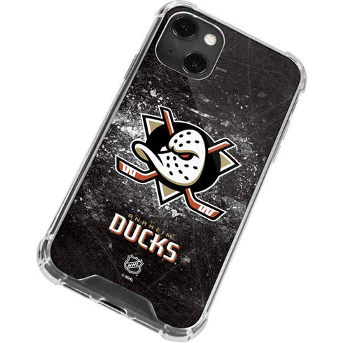 NHL Anaheim Ducks Iced iPhone 13 Mini Clear Case