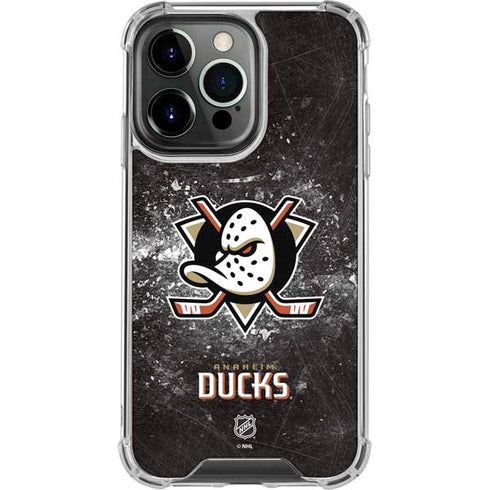NHL Anaheim Ducks Iced iPhone 13 Pro Clear Case