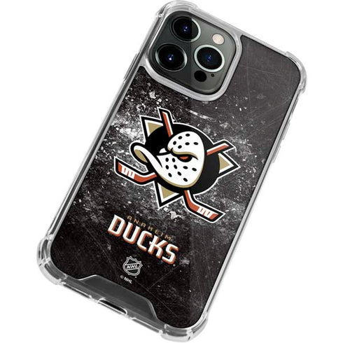 NHL Anaheim Ducks Iced iPhone 13 Pro Max Clear Case