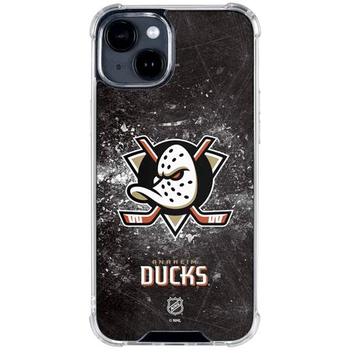 NHL Anaheim Ducks Iced iPhone 14 Plus Clear Case