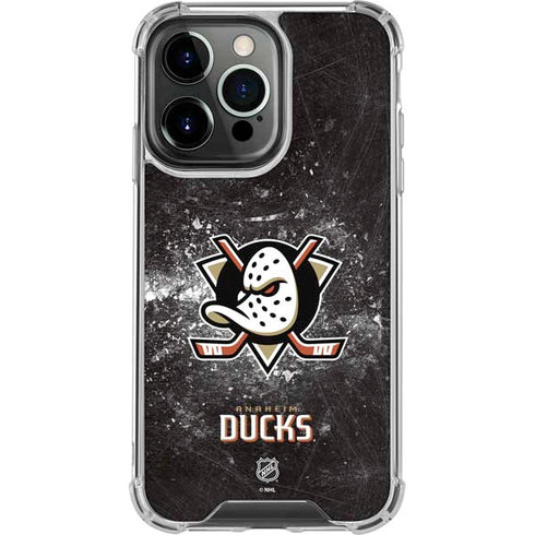 NHL Anaheim Ducks Iced iPhone 14 Pro Clear Case