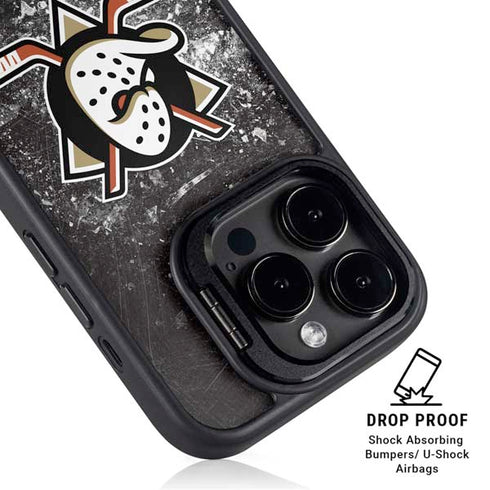 NHL Anaheim Ducks Iced iPhone 14 Pro Kickstand Case