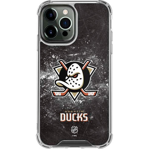 NHL Anaheim Ducks Iced iPhone 14 Pro Max Clear Case